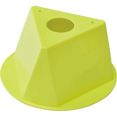 Global Industrial Inventory Control Cone, 10L x 10W x 5H, Yellow 412435
